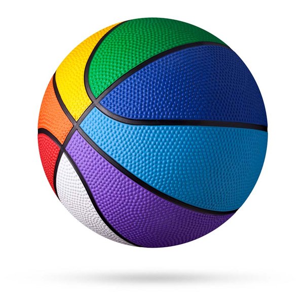 Colorful basketball 